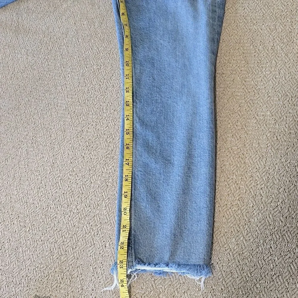 Agolde Nico High Rise Slim A093D-3002 Distressed Button fly Jeans - Size 24